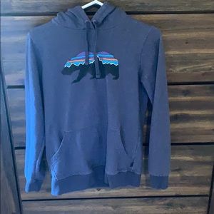 Navy Patagonia hoodie XS